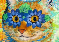 Louis Wain, Flower-eyed Tyger Blake the Cat